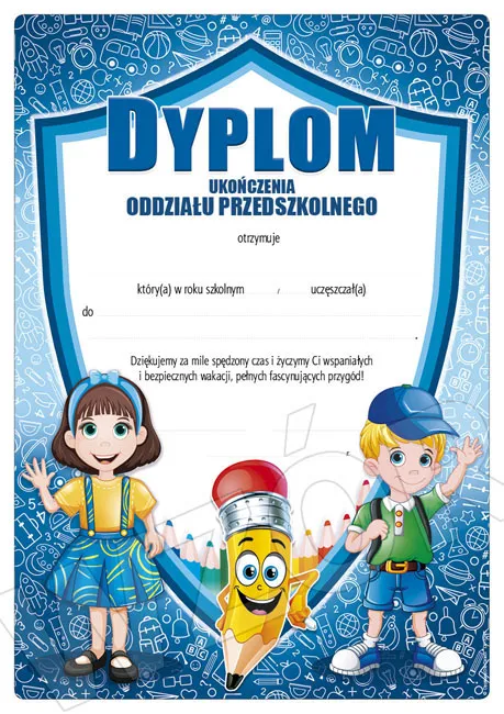 Dyplom ukończenia oddziału przedszkolnego, wzór 120