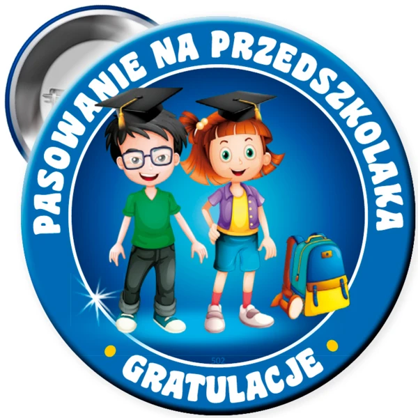 Przypinka Na Pasowanie Na Przedszkolaka