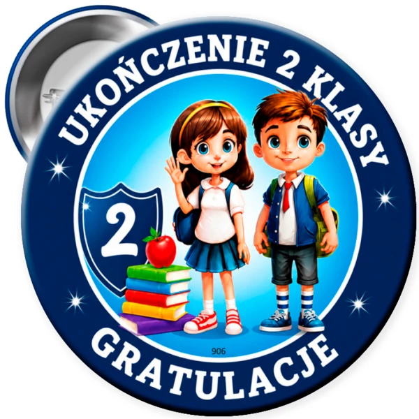 Przypinka Na Ukończenie 2 Klasy