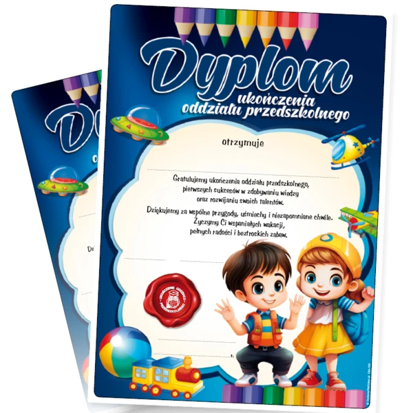Dyplom Ukończenia Oddziału Przedszkolnego