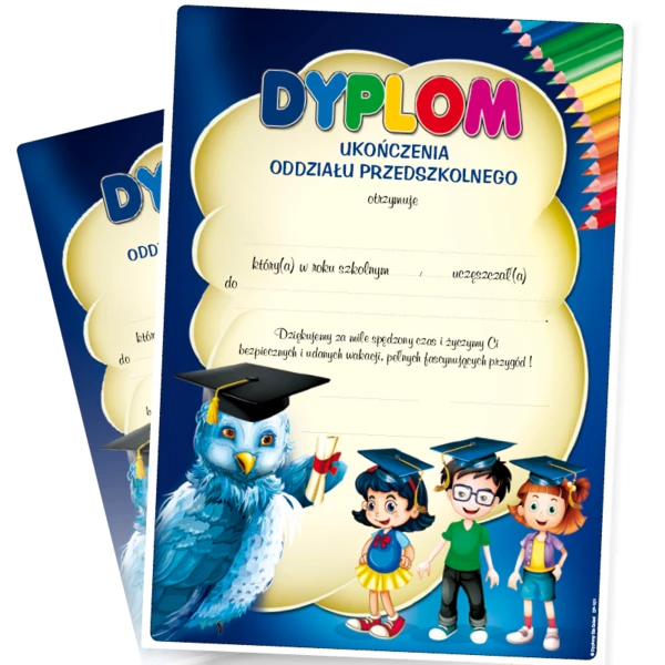 Dyplom Ukończenia Oddziału Przedszkolnego – A4