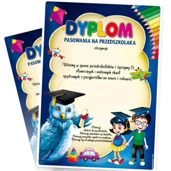 Dyplom Pasowania Na Przedszkolaka – A4
