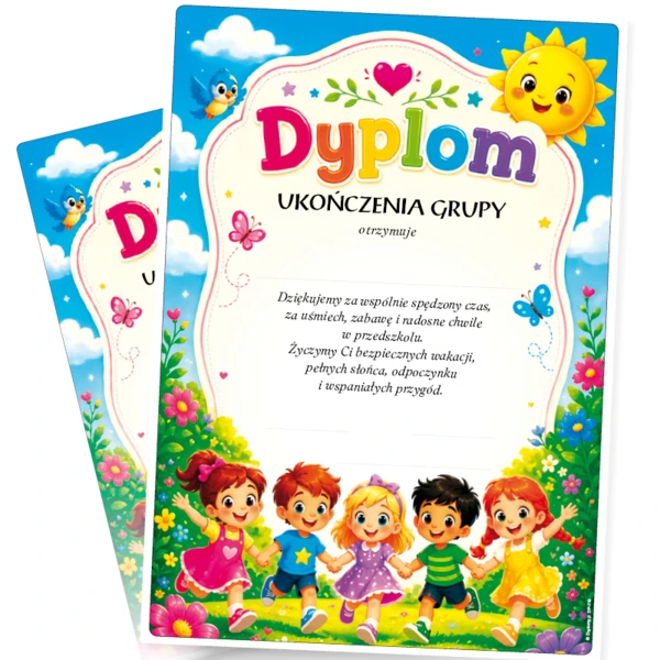Dyplom Ukończenia Grupy Przedszkolnej – A4
