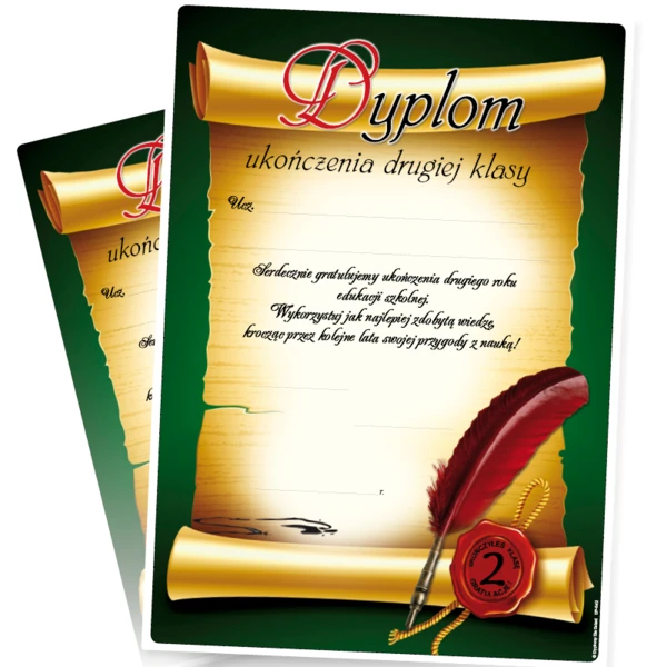 Dyplom Ukończenia Klasy 2 – A4