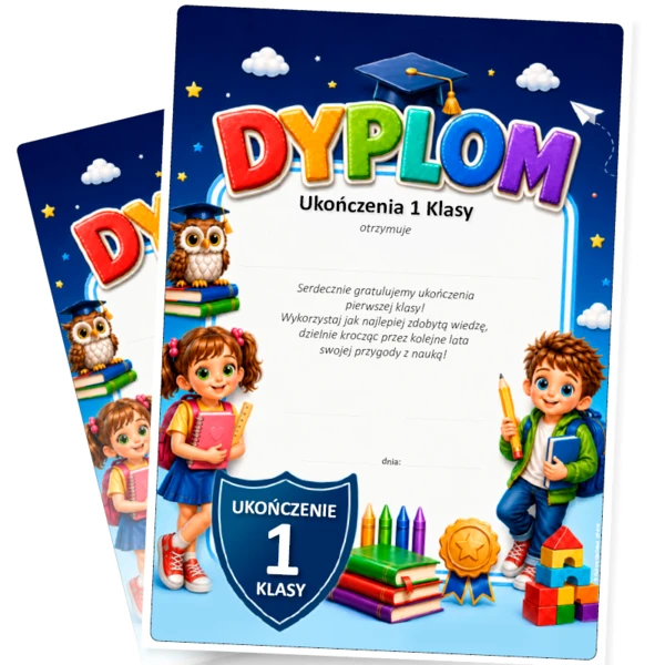 Dyplom Ukończenia 1 Klasy – A4