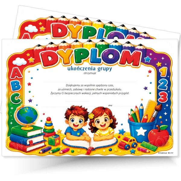 Dyplom Mini Ukończenia Grupy Przedszkolnej