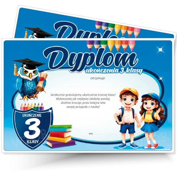 Dyplom Mini Ukończenia 3 Klasy
