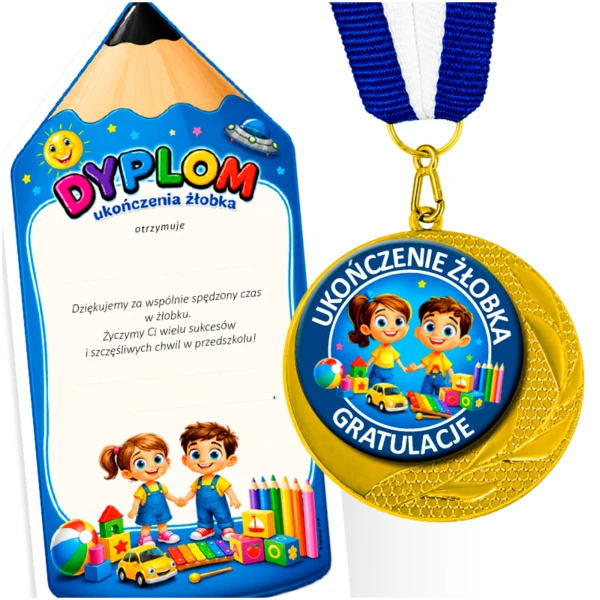 Medal z Dyplomem lub bez – Ukończenie Żłobka