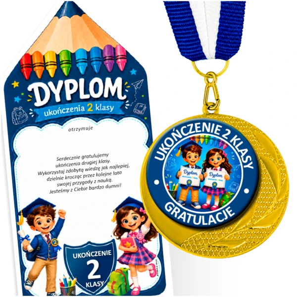 Medal z Dyplomem lub bez – Ukończenie 2 Klasy