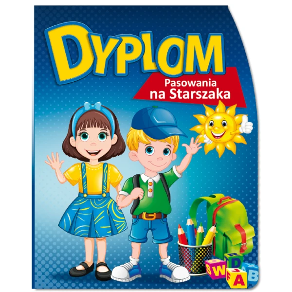 Prezent na Pasowanie na Starszaka – Zestaw z Dyplomem, Biretem i Zakładką