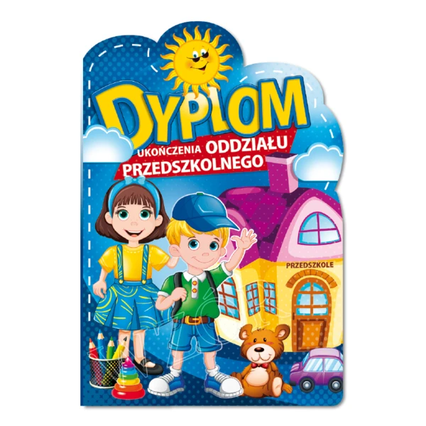 Prezent na Ukończenie Oddziału Przedszkolnego – Zestaw z Dyplomem, Biretem i Zakładką