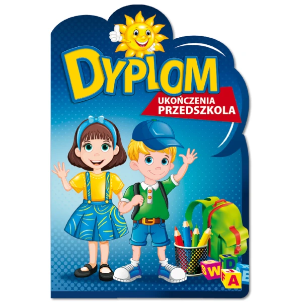 Prezent na Ukończenie Przedszkola – Dyplom, Biret, Rożek Obfitości i Zakładka