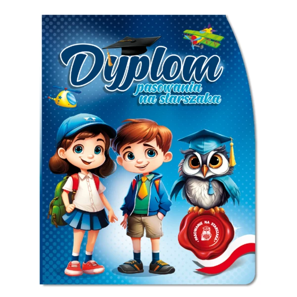 Prezent na Pasowanie na Starszaka – Dyplom, Biret, Rożek Obfitości i Zakładka