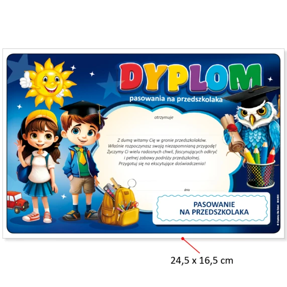 Dyplom Pasowania na Przedszkolaka, Teczka z Emblematem