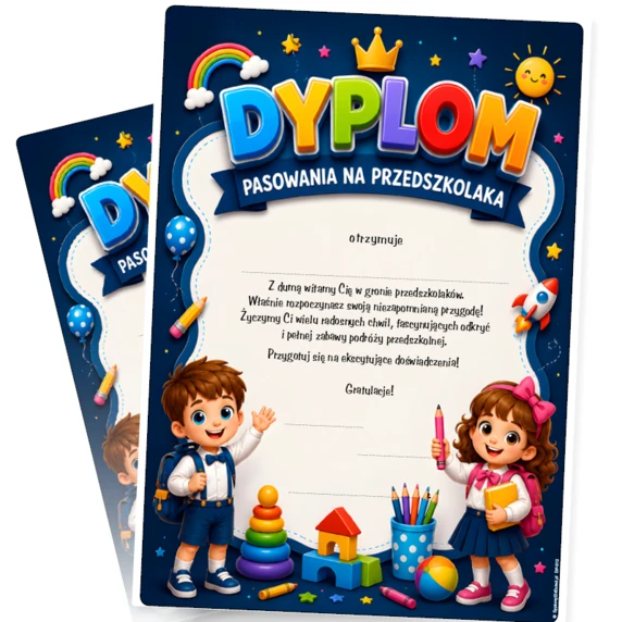 Dyplom Pasowania Na Przedszkolaka