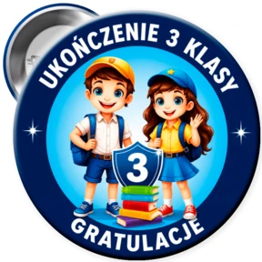 Przypinka Na Ukończenie Klasy Trzeciej