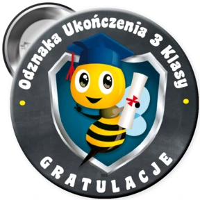 Przypinka Na Ukończenie Klasy Trzeciej