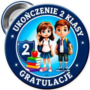 Przypinka Na Ukończenie 2 Klasy