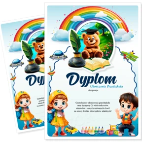 Dyplom Ukończenia Przedszkola Grupa Misie – A4