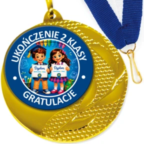 Medal Dla Ucznia Na Ukończenie Klasy Drugiej