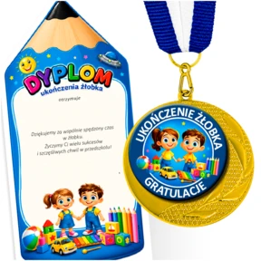 Medal z Dyplomem lub bez – Ukończenie Żłobka